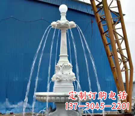 青海精致大理石喷泉雕塑