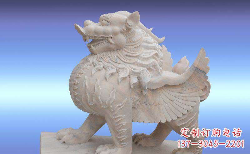 青海大理石貔貅雕塑神兽石雕