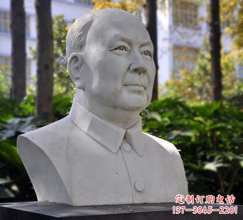 青海大理石钱学森胸像石雕