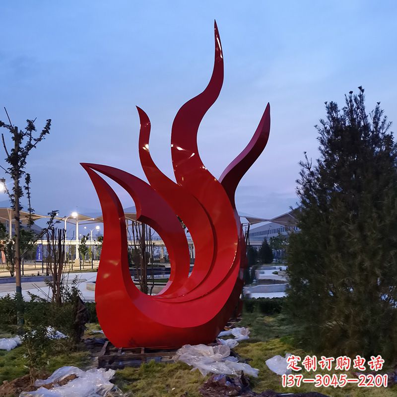 青海精致工艺大型不锈钢凤凰雕塑