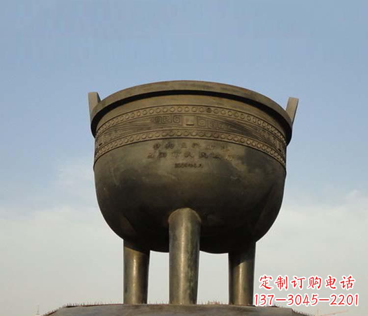 青海精美铜香炉雕塑