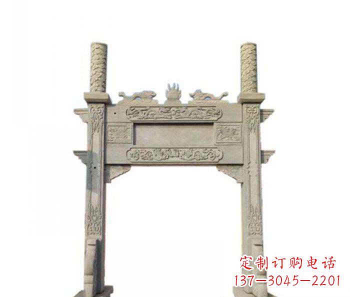 青海产品名称中领雕塑-牌坊石雕