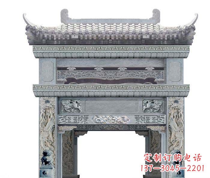 青海精美石雕牌坊雕塑