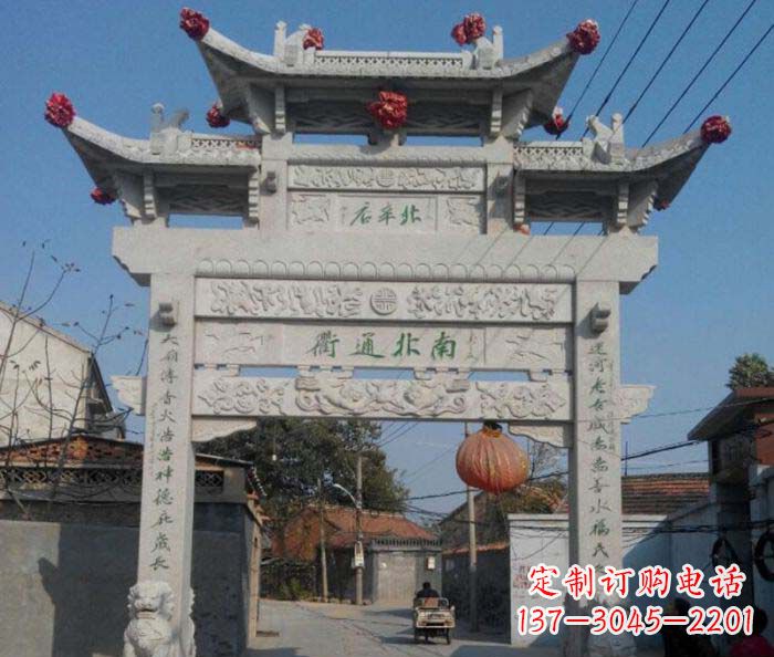青海优质大理石牌坊雕塑