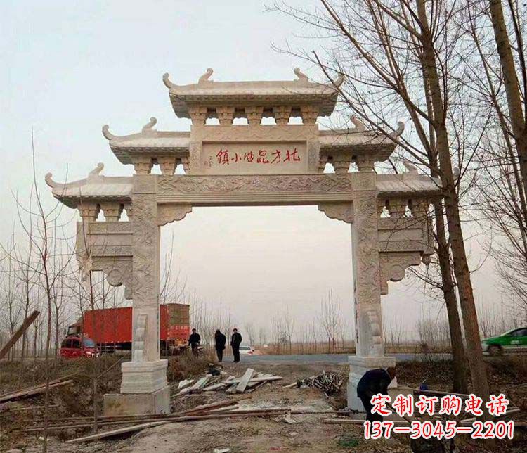 青海大理石牌坊石雕