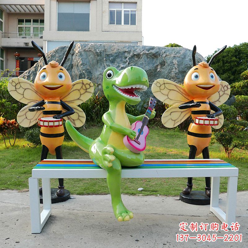 青海吉他恐龙雕塑