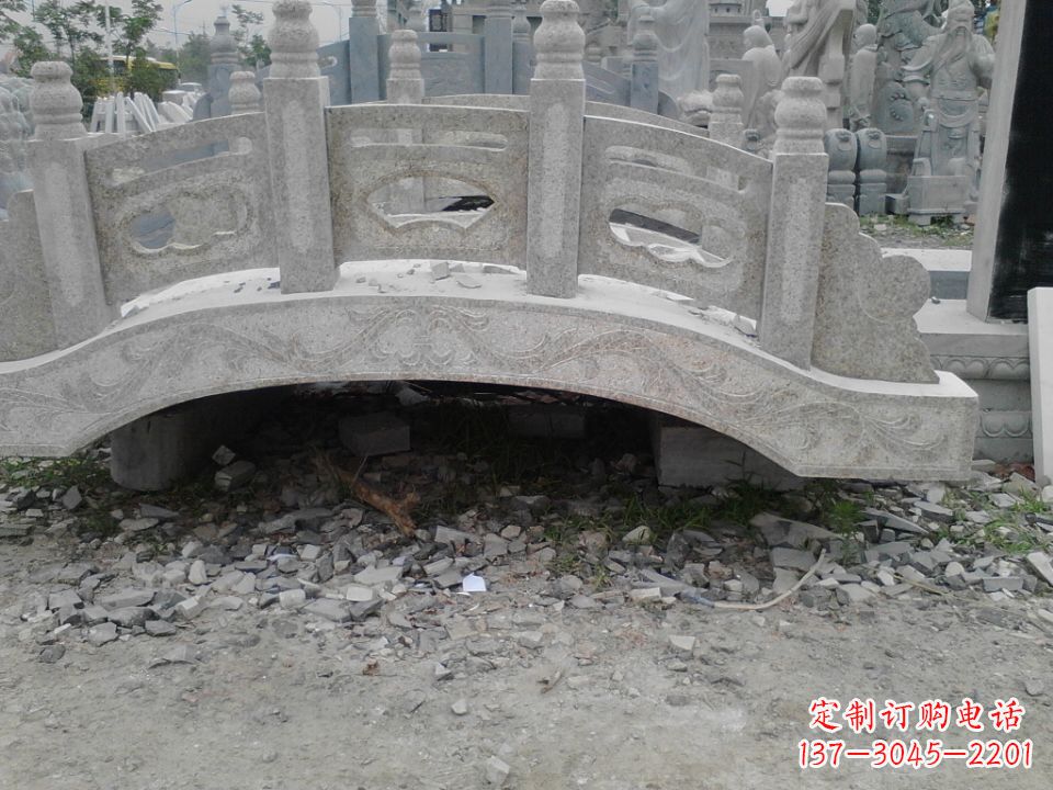 青海雕刻小型石桥 拱形石雕桥园林 庭院专用_198