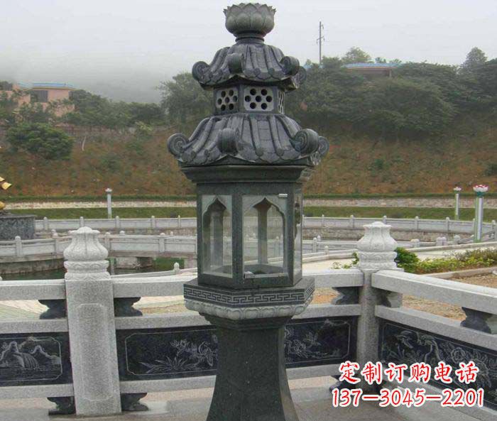青海仿古石灯公园景观石雕