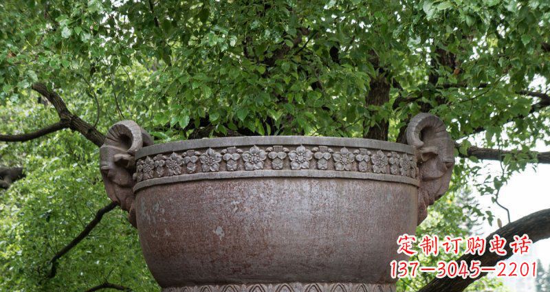 青海中领雕塑仿古水缸铜雕