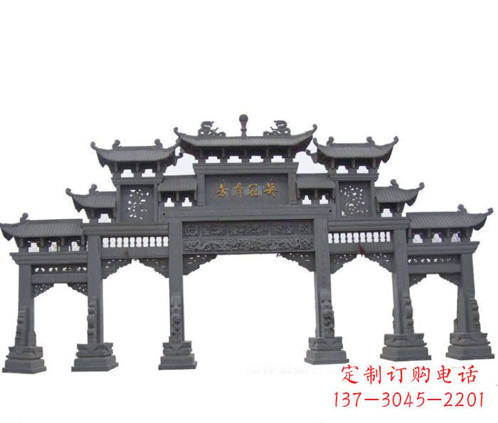 青海产品名称仿古牌坊石雕