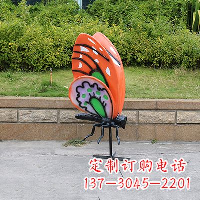 青海仿真蝴蝶_大号蝴蝶红色款116x75x160