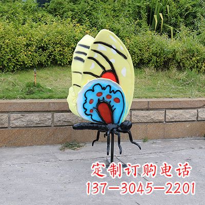 青海仿真蝴蝶_大号黄色款116x75x160