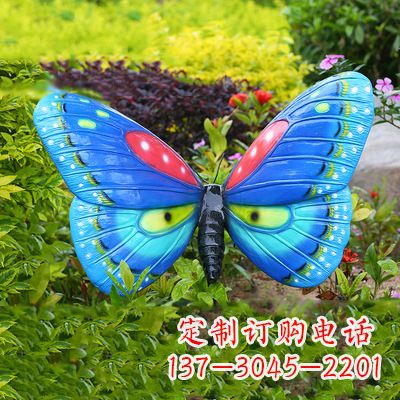 青海仿真蝴蝶_蓝色款35x65x42