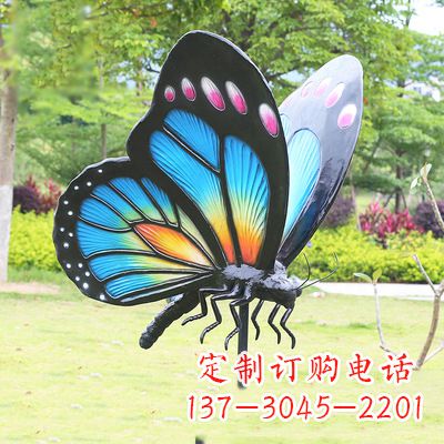 青海仿真蝴蝶_蓝色款105x78x110