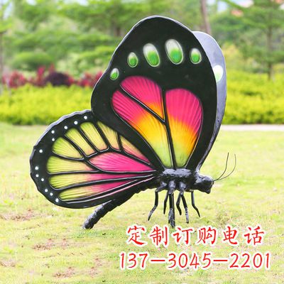 青海仿真蝴蝶_品红色款405x78x110