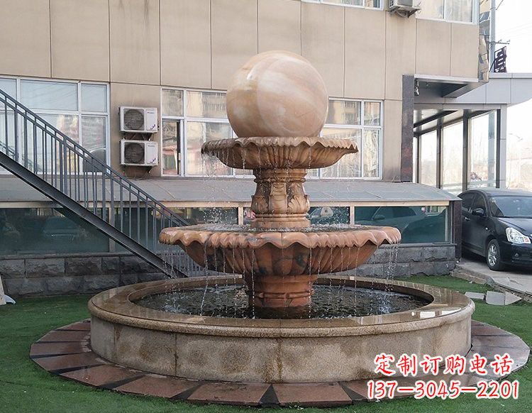 青海独特的风水球石雕