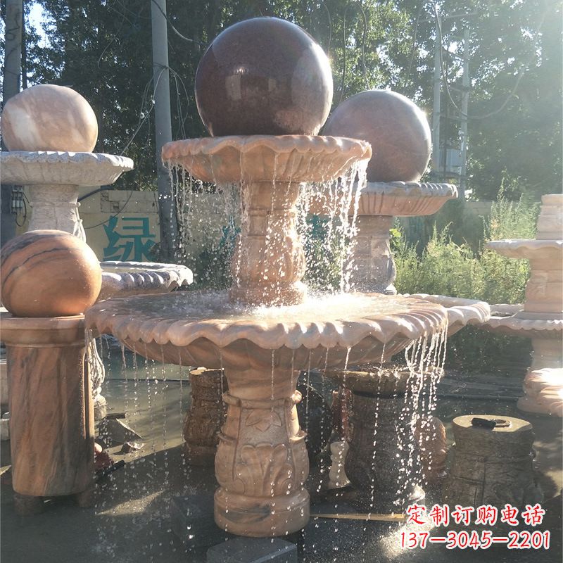 青海福气无限,风水球石雕塑