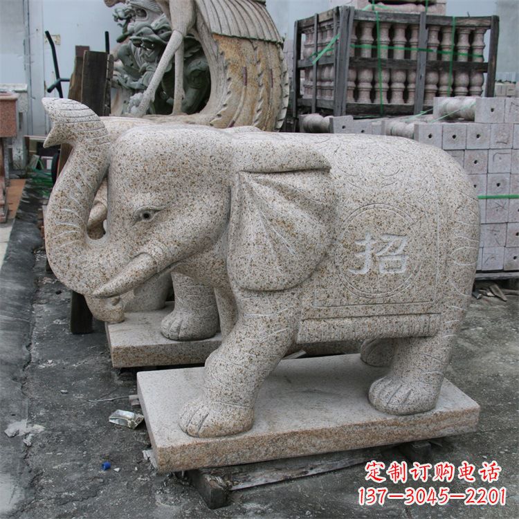 青海唯美大象雕塑
