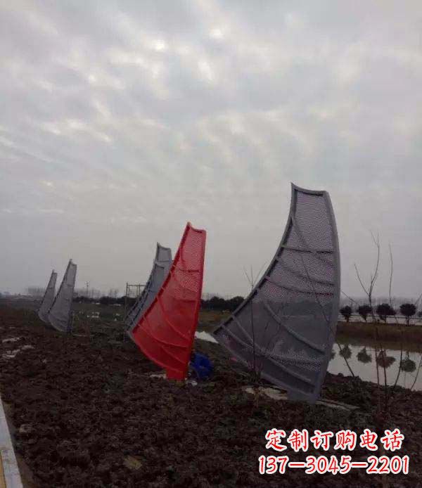 青海不锈钢抽象帆船雕塑