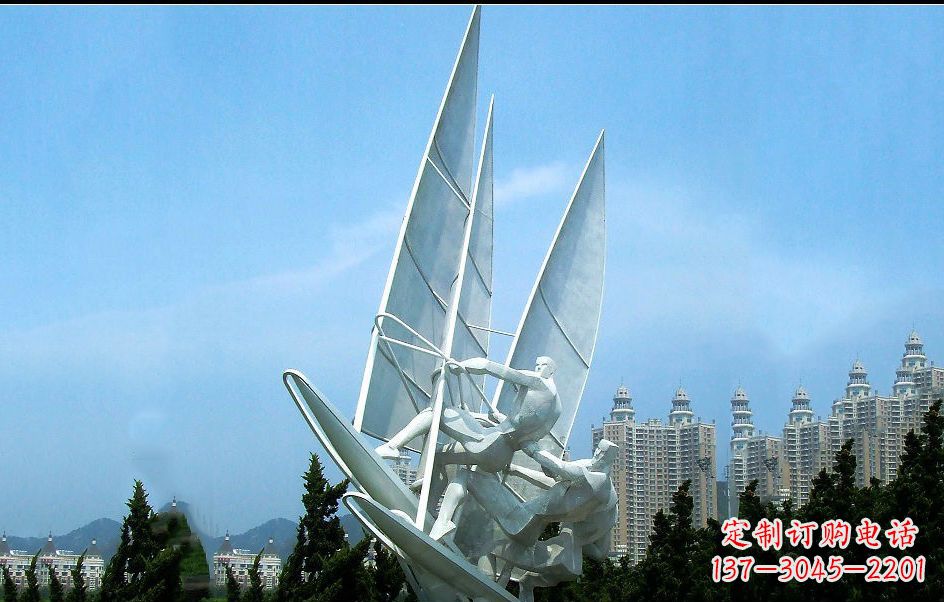 青海不锈钢帆船比赛雕塑