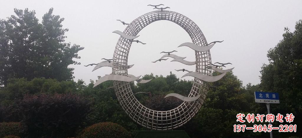 青海优雅风采,质感之美,赏心悦目的不锈钢海鸥雕塑
