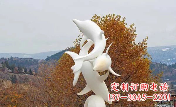 青海山东中领雕塑海豚雕塑让自然之美悠然而生