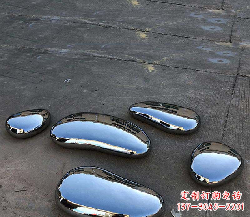 青海不锈钢水滴景观雕塑美轮美奂,营造自然灵动