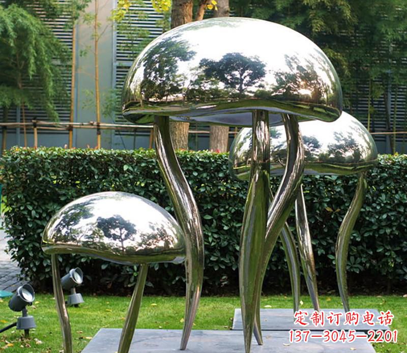 青海艺术水母不锈钢雕塑