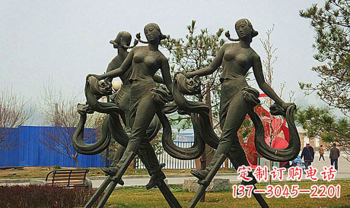 青海中领雕塑精美女孩雕塑