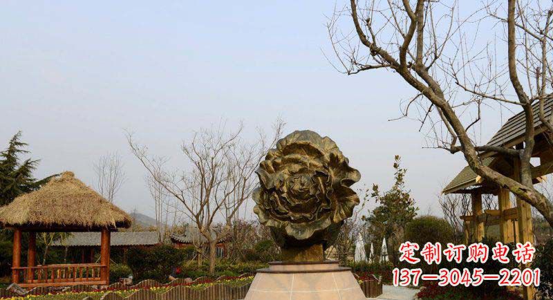 青海公园大白菜景观铜雕
