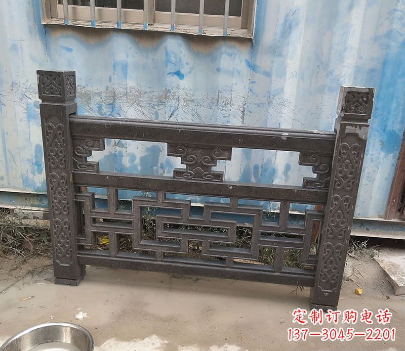 青海集乐馆大理石栏板雕塑