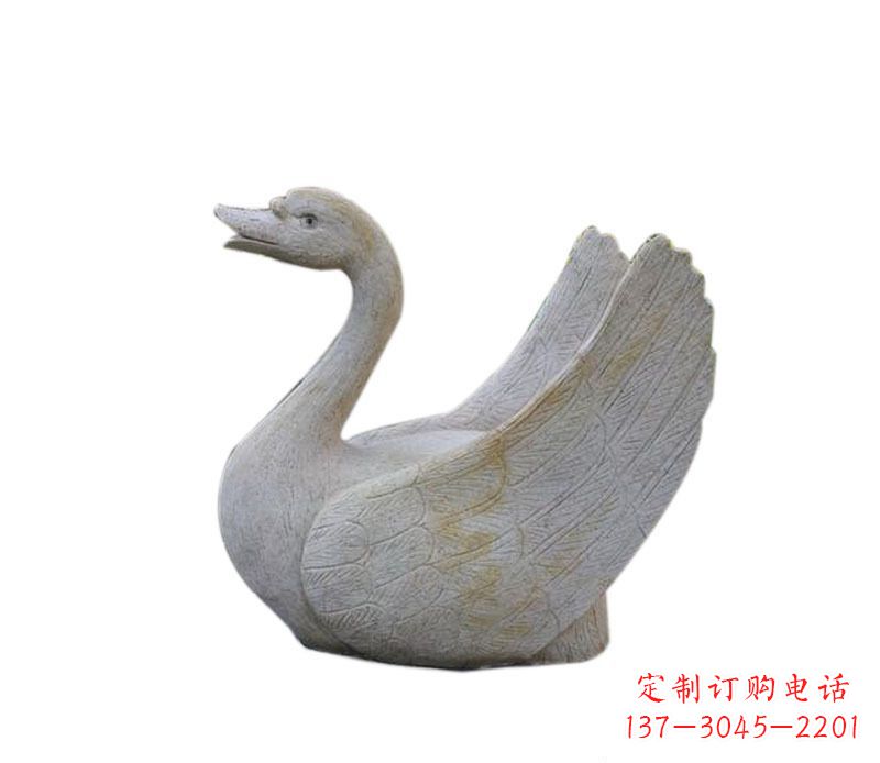 青海中领雕塑 | 天鹅石雕景观喷泉