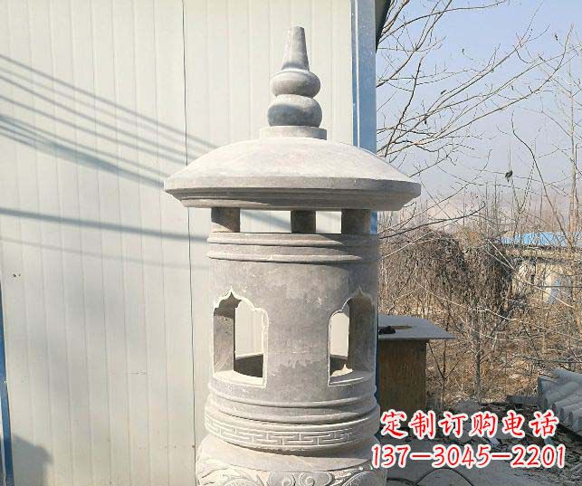 青海精美公园大理石石灯雕塑