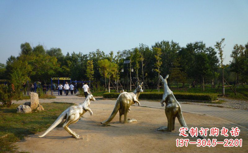 青海高质量袋鼠铜雕