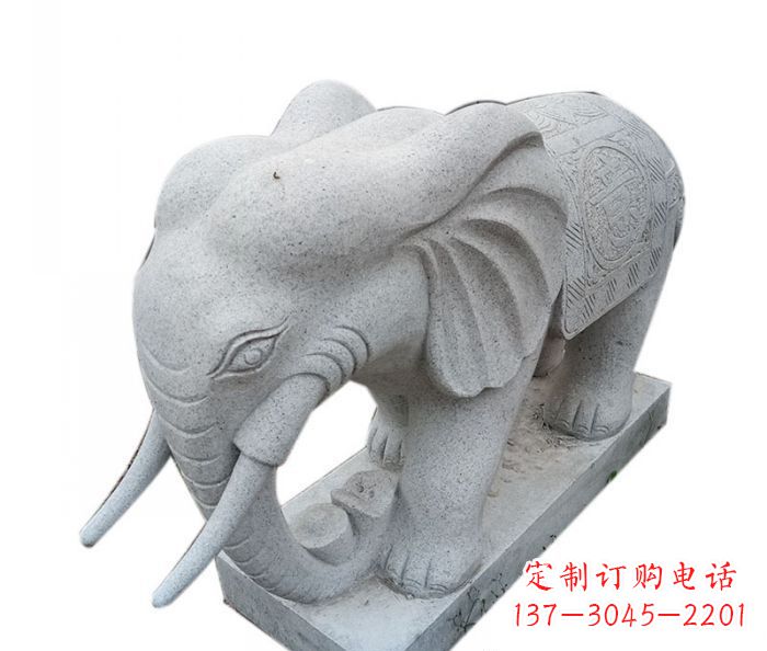 青海精美绝伦的大象大理石雕塑