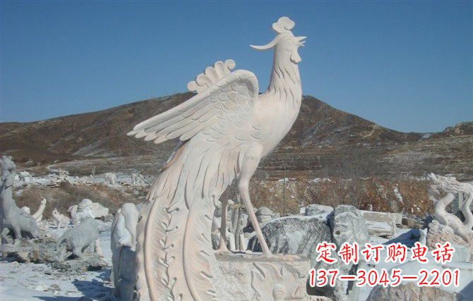 青海公园凤凰石雕