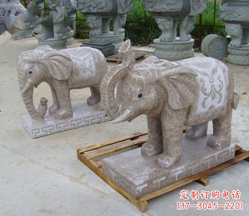 青海精美大象雕塑