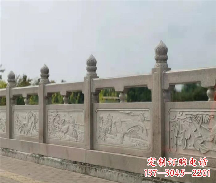 青海泰山大理石浮雕栏板雕塑