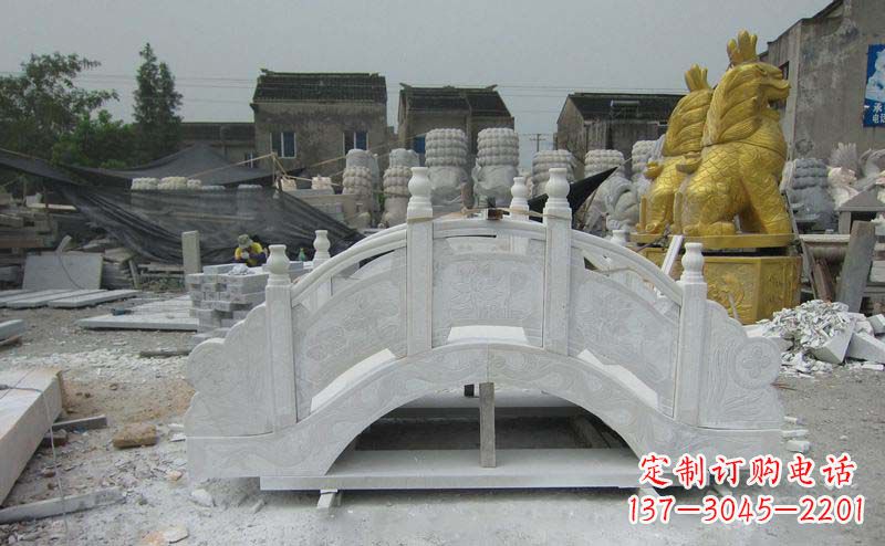青海精美的大理石拱桥雕塑