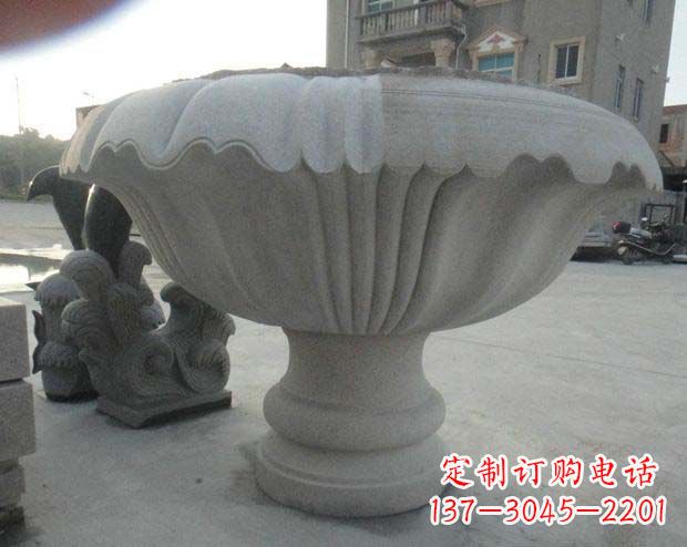 青海高端大理石花盆雕塑