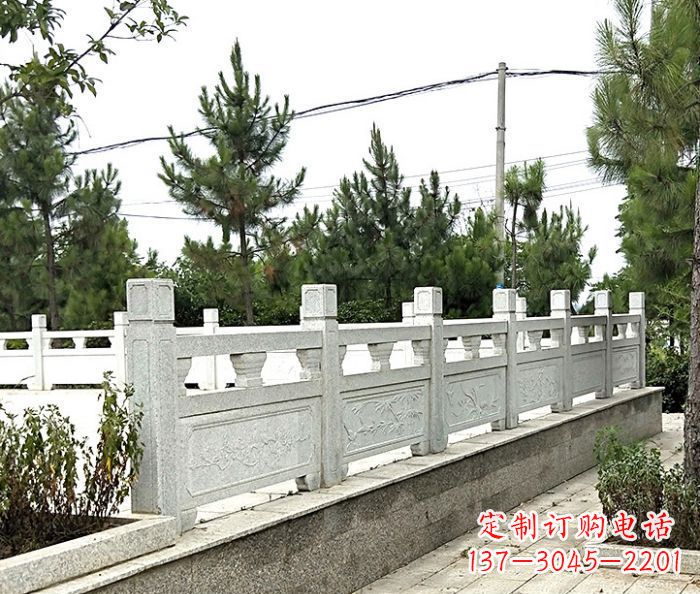 青海大理石栏板石雕,构筑公园景观