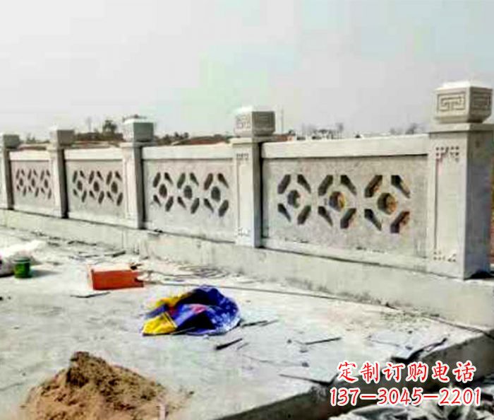 青海公园大理石栏板石雕