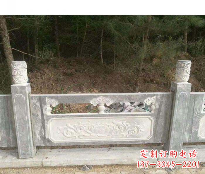 青海大理石栏板石雕艺术品