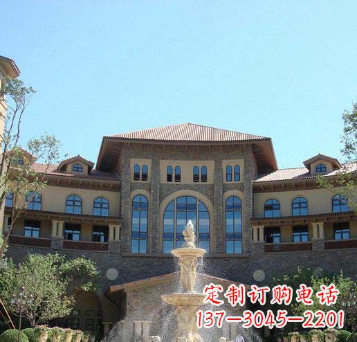 青海定制欧式古典喷泉大理石雕塑