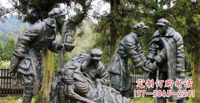 青海红军铜雕,宣扬时代之精神