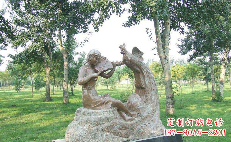 青海艺术精美的凤凰雕塑