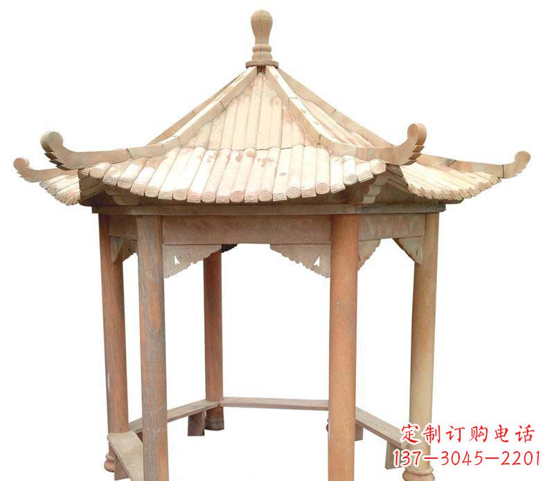 青海精美六角凉亭雕塑