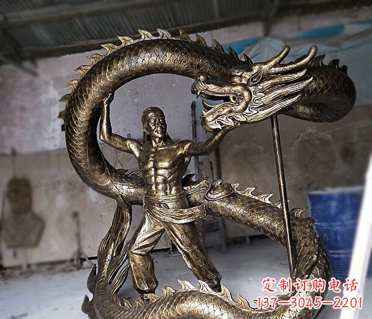 青海高质量的文化艺术装饰铜雕龙雕塑