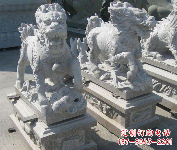 青海优质古代神兽麒麟石雕