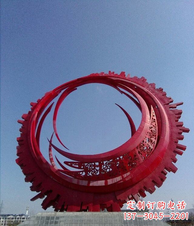 青海精致而又引人注目的不锈钢齿轮雕塑
